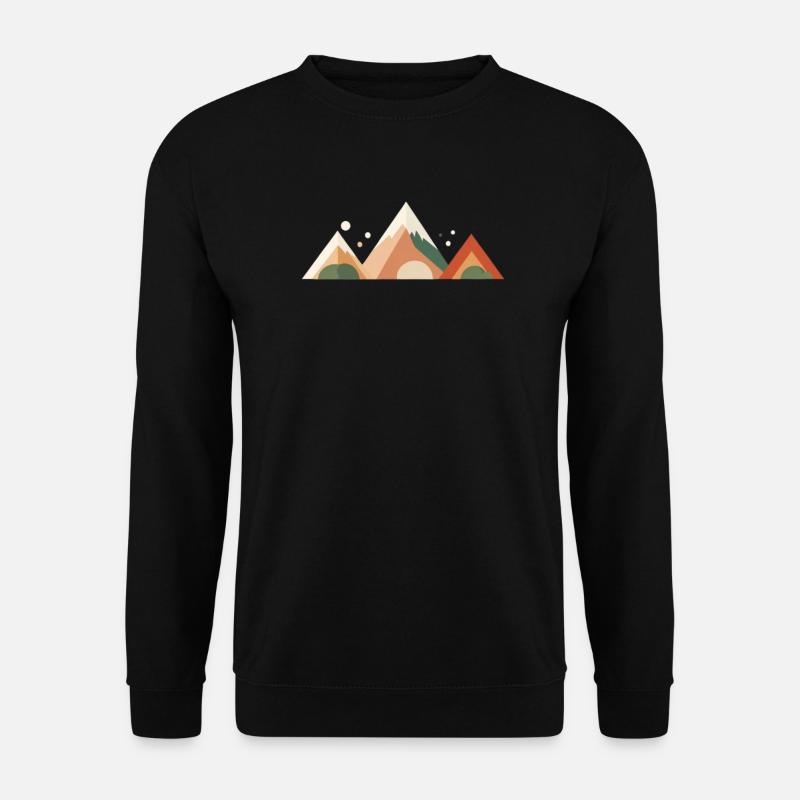 Alpine Sunset Peaks - Unisex Sweatshirt - black