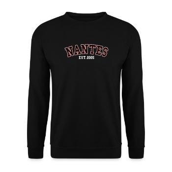 Nantes Est. 2005 - Unisex Sweatshirt - black - Front - Alina (178cm) & Michal (187cm)