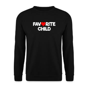 Favorite child - Unisex Sweatshirt - black - Front - Alina (178cm) & Michal (187cm)