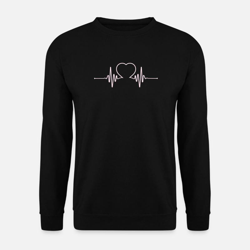  Herzschlag Beat - Unisex Pullover - Schwarz