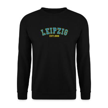 Leipzig Est. 2006 - Unisex Sweatshirt - black - Front - Alina (178cm) & Michal (187cm)