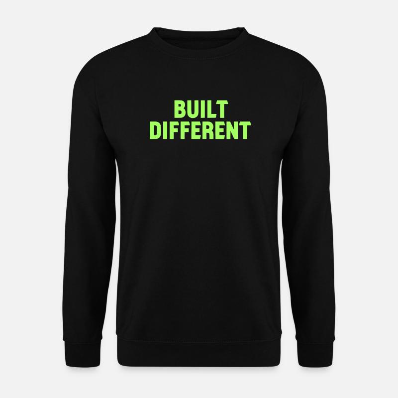 Built Different Neon Tee - Unisex Sweatshirt - black