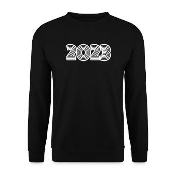 retro 2023 - Unisex Sweatshirt - black - Front - Alina (178cm) & Michal (187cm)