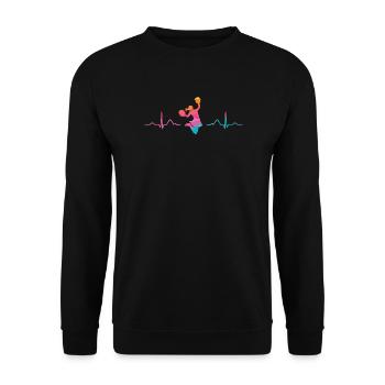 Cheerleader Cheer Mom Cheerleading - Unisex Pullover - Schwarz - Vorne - Alina (178cm) & Michal (187cm)