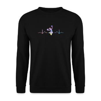 Cheerleader Cheer Mom Cheerleading - Unisex Pullover - Schwarz - Vorne - Alina (178cm) & Michal (187cm)