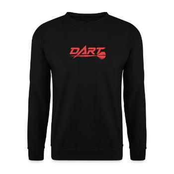 Dart Dynamic lettering with dart - Unisex Sweatshirt - black - Front - Alina (178cm) & Michal (187cm)