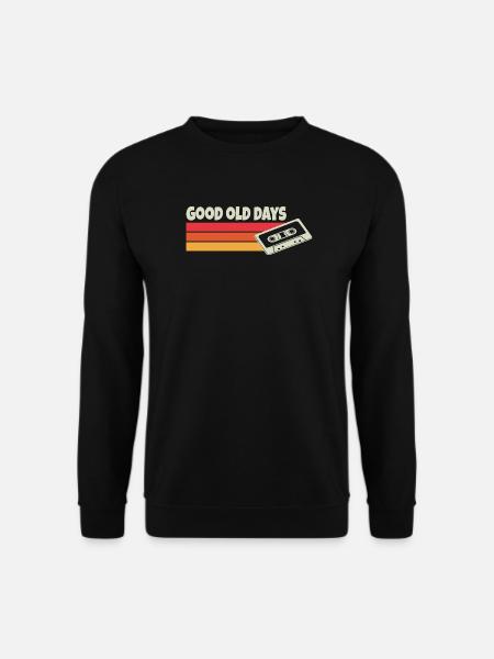 Kassette 90er Retro Cooler Spruch - Unisex Pullover - Schwarz