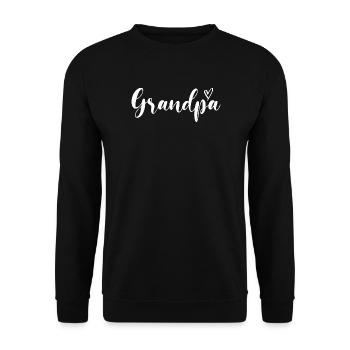 Grandfather Papaw Pop Gramps Granddad Grandpa - Unisex Pullover - Schwarz - Vorne - Alina (178cm) & Michal (187cm)