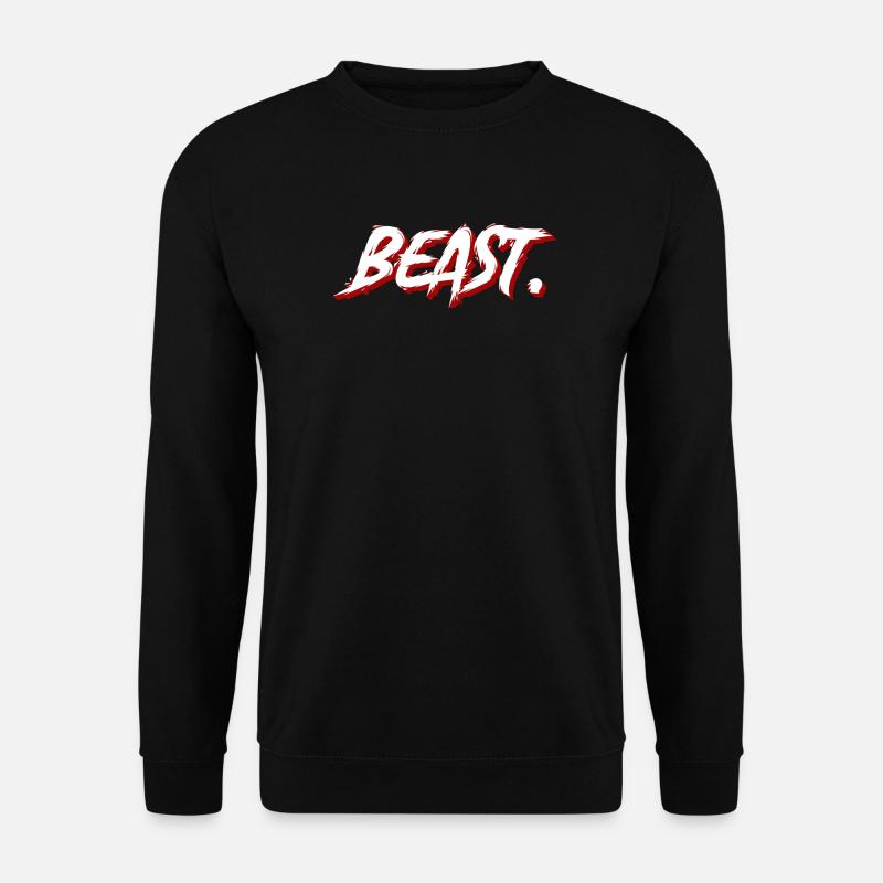 Beast Graffiti Brush Text - Unisex Sweatshirt - black