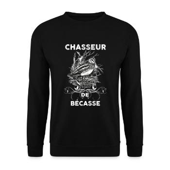 Chasse de bécasse - Sweat-shirt Unisexe - noir - Devant - Alina (178cm) & Michal (187cm)