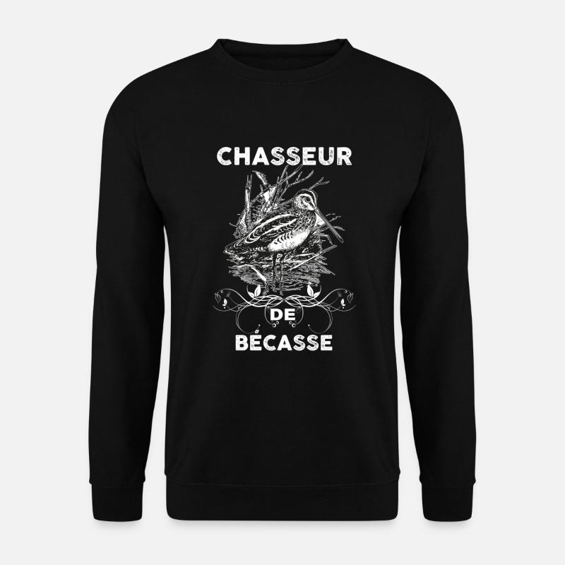 Chasse de bécasse - Sweat-shirt Unisexe - noir