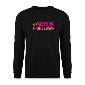 Muddy run shirt Matsch Prinzessin Laufshirt Team - Unisex Pullover - Schwarz - Vorne - Alina (178cm) & Michal (187cm)