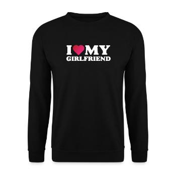 J’aime ma petite amie - Sweat-shirt Unisexe - noir - Devant - Alina (178cm) & Michal (187cm)