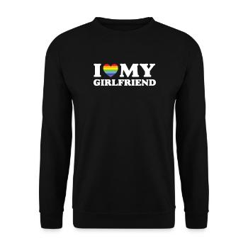 J’aime ma copine - LGBTQ - Sweat-shirt Unisexe - noir - Devant - Alina (178cm) & Michal (187cm)