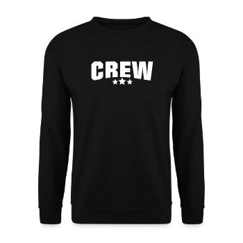 The crew design for your team or crew - Unisex Sweatshirt - black - Front - Alina (178cm) & Michal (187cm)