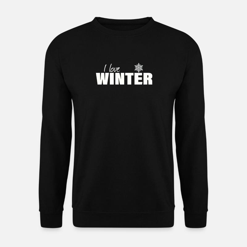 i love winter - Unisex Sweatshirt - black