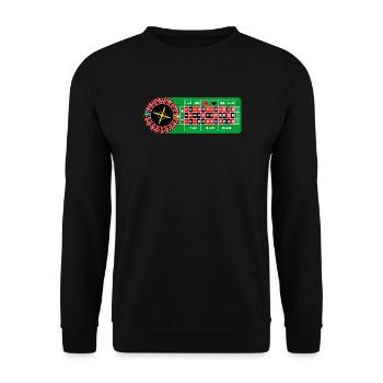 Casino de roulette - Sweat-shirt Unisexe - noir - Devant - Alina (178cm) & Michal (187cm)