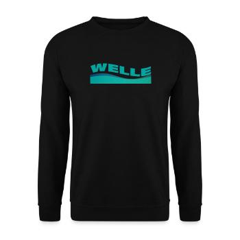 WAVE - Unisex Sweatshirt - black - Front - Alina (178cm) & Michal (187cm)