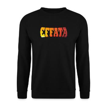EFFATA - Unisex Sweatshirt - black - Front - Alina (178cm) & Michal (187cm)