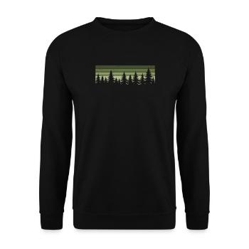 Forêt Nature Arbres Amoureux de la nature Amoureux de la forêt - Sweat-shirt Unisexe - noir - Devant - Alina (178cm) & Michal (187cm)