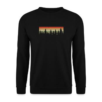 Forêt Nature Arbres Amoureux de la nature Amoureux de la forêt - Sweat-shirt Unisexe - noir - Devant - Alina (178cm) & Michal (187cm)