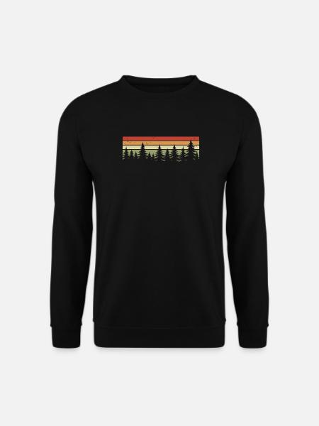 Wald Natur Bäume Naturliebhaber Waldliebhaber - Unisex Pullover - Schwarz