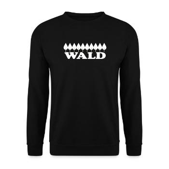 Forest - Unisex Sweatshirt - black - Front - Alina (178cm) & Michal (187cm)