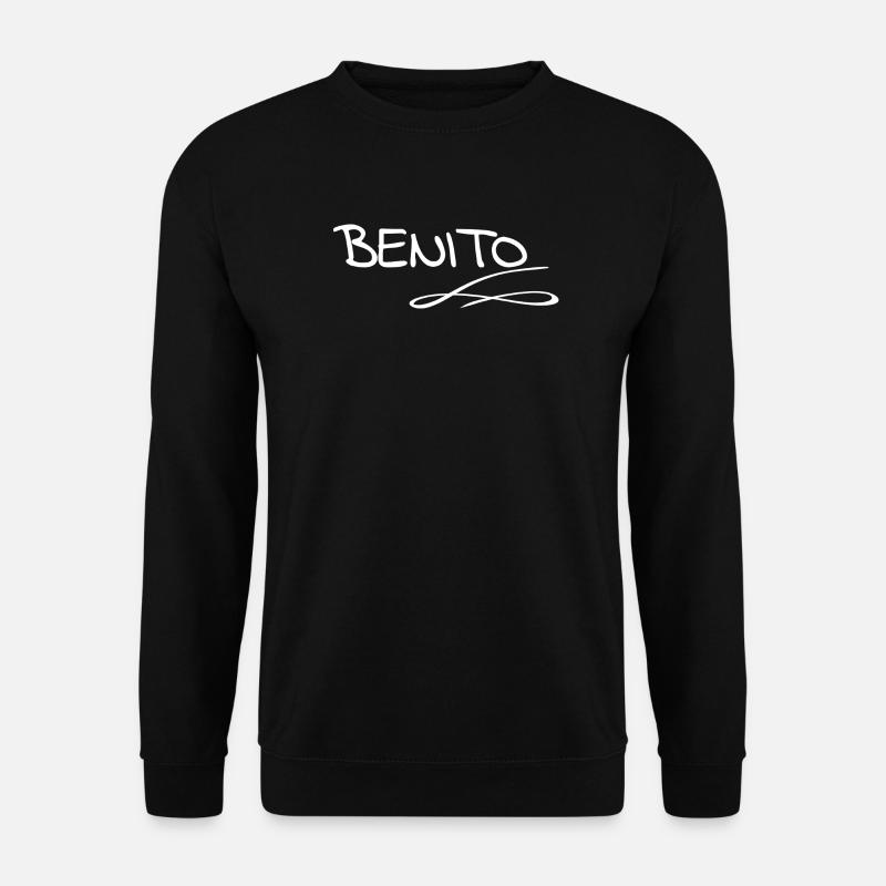 Benito als Vorname - Unisex Pullover - Schwarz