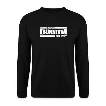 Sunniva as a mother - Unisex Sweatshirt - black - Front - Alina (178cm) & Michal (187cm)