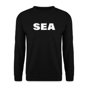 SEA - Unisex Pullover - Schwarz - Vorne - Alina (178cm) & Michal (187cm)