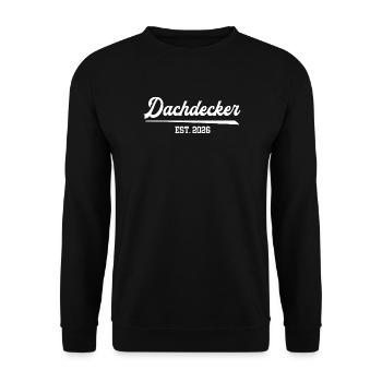 Roofer 2026 Apprenticeship Roofing Apprenticeship - Unisex Sweatshirt - black - Front - Alina (178cm) & Michal (187cm)