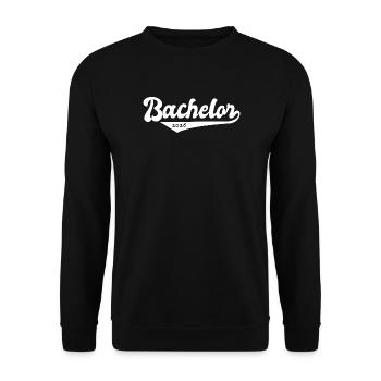 Bachelor 2026 Abschluss Promotion Sponsion - Unisex Pullover - Schwarz - Vorne - Alina (178cm) & Michal (187cm)