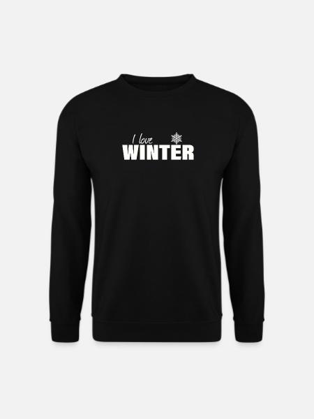 i love winter - Unisex Sweatshirt - black