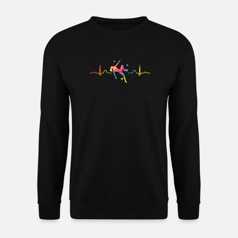 Boulderer heartbeat Bouldering Bouldering - Unisex Sweatshirt - black