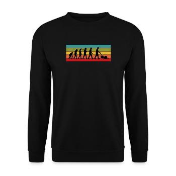 Cadeau drôle de tonte de pelouse pour le paysagiste et le papa - Sweat-shirt Unisexe - noir - Devant - Alina (178cm) & Michal (187cm)