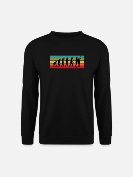 Lustiges Selfie-Evolution des sarkastischen Geschenks des Mannes - Unisex Pullover - Schwarz