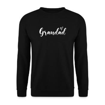 Grandfather Papaw Pop Gramps Grandpa Granddad - Unisex Pullover - Schwarz - Vorne - Alina (178cm) & Michal (187cm)