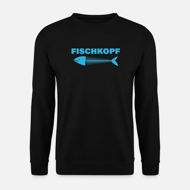 FISCHKOPF - Unisex Pullover - Schwarz