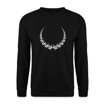 Crescent Bone Crescent - Unisex Sweatshirt - black - Front - Alina (178cm) & Michal (187cm)