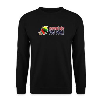 Tchimbé rèd pas moli Martinique Guadeloupe Guyane - Sweat-shirt Unisexe - noir - Devant - Alina (178cm) & Michal (187cm)