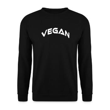 Végétalien - Sweat-shirt Unisexe - noir - Devant - Alina (178cm) & Michal (187cm)