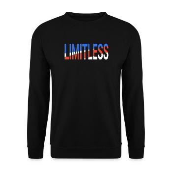 Limitless - Unisex Sweatshirt - black - Front - Alina (178cm) & Michal (187cm)