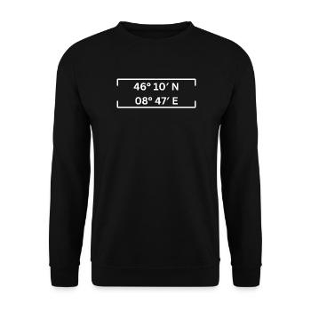 Coordinates Locarno Minimalist - Unisex Sweatshirt - black - Front - Alina (178cm) & Michal (187cm)