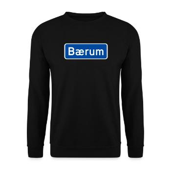 Bærum - Unisex Sweatshirt - black - Front - Alina (178cm) & Michal (187cm)