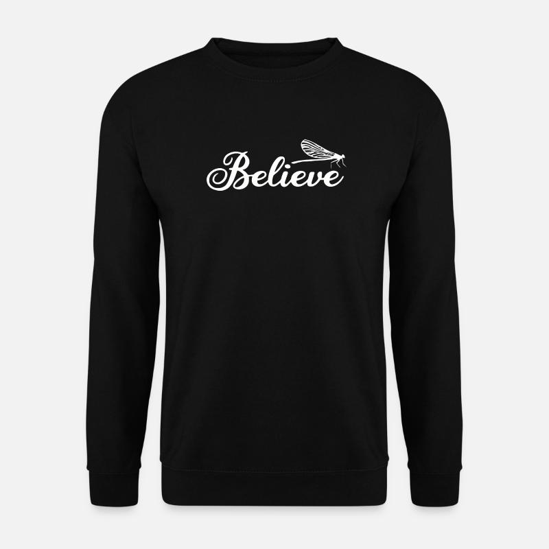 Inspirational Dragonfly Botanical Illustration - Unisex Sweatshirt - black