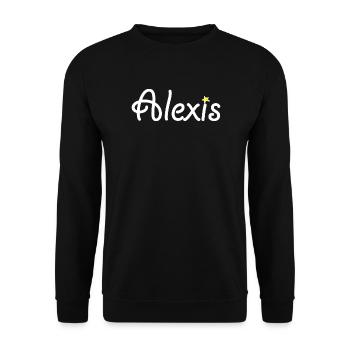 Alexis - Sweat-shirt Unisexe - noir - Devant - Alina (178cm) & Michal (187cm)