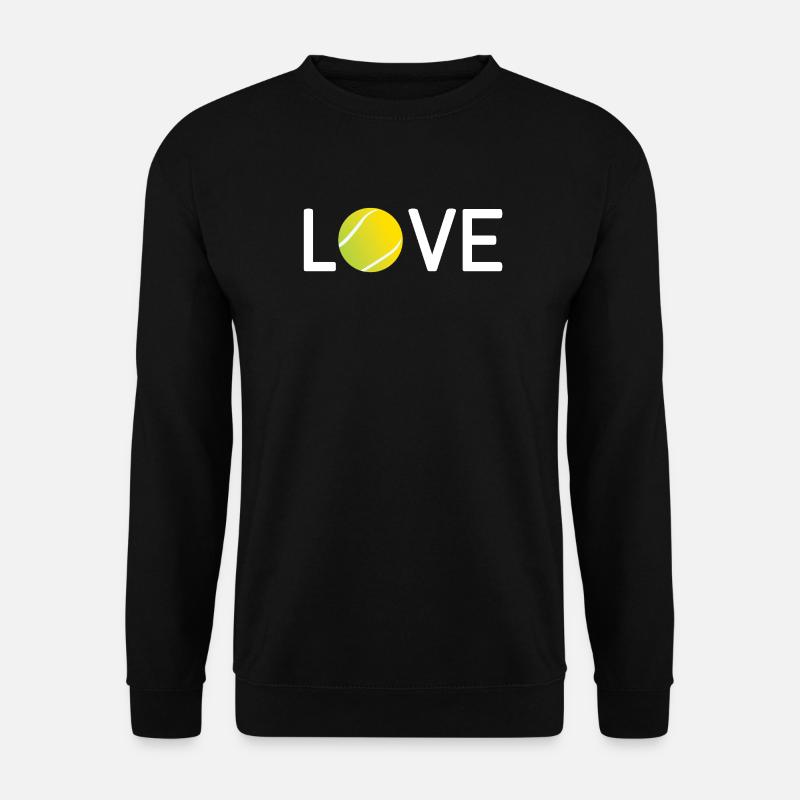 Tennis-Liebhaber - Unisex Pullover - Schwarz