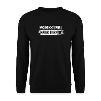 Knob Turner Sound Engineer Sound Engineer - Unisex Sweatshirt - black - Front - Alina (178cm) & Michal (187cm)