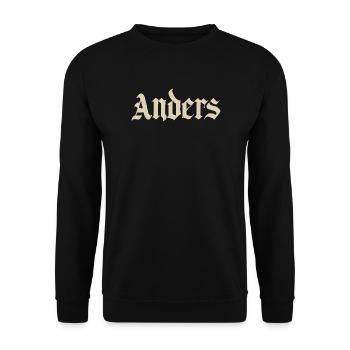 Lettrage gothique d’Anders - Sweat-shirt Unisexe - noir - Devant - Alina (178cm) & Michal (187cm)