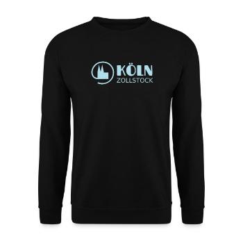 Köln Zollstock mein Veedel - Unisex Pullover - Schwarz - Vorne - Alina (178cm) & Michal (187cm)